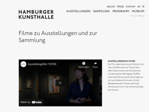 Cover: Filme | Hamburger Kunsthalle