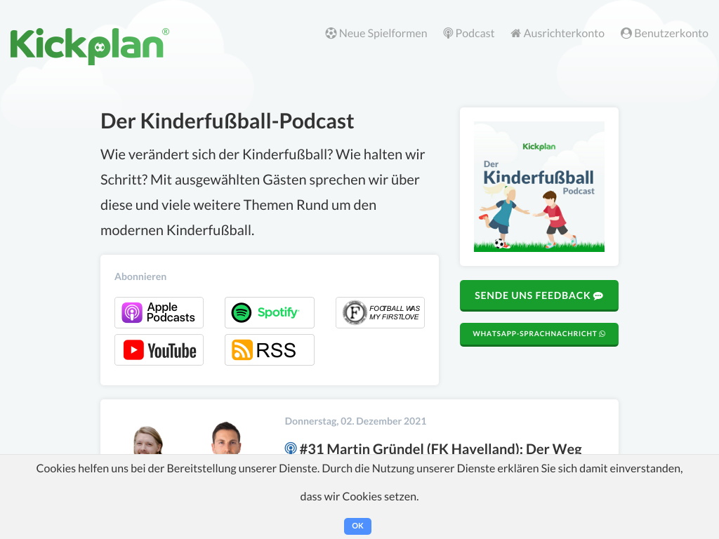 Cover: Der Kinderfußball-Podcast – Kickplan