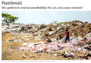 Cover: Plastikmüll ist eine Gefahr für Mensch, Tier und Umwelt