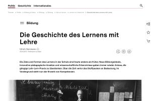 Cover: Die Geschichte des Lernens mit Lehre