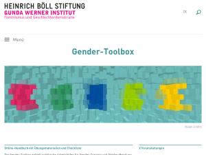 Cover: Gender-Toolbox  