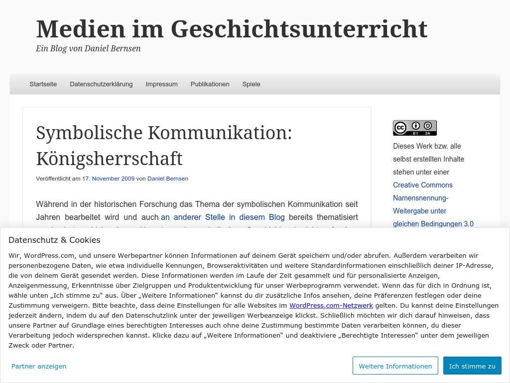 Cover: Symbolische Kommunikation: Königsherrschaft  | Medien im Geschichtsunterricht