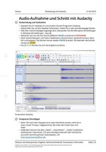 Cover: Podcasting mit Audacity