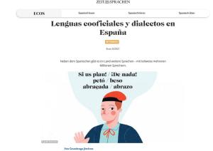 Cover: Lenguas cooficiales y dialectos en España