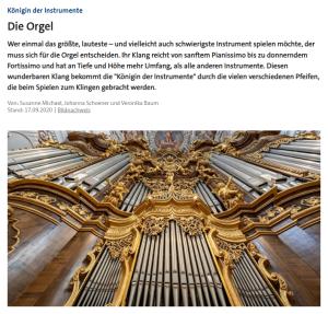 Cover: Königin der Instrumente: Die Orgel