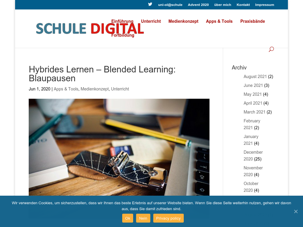 Cover: Hybrides Lernen - Blended Learning: Blaupausen | Schule in der digitalen Welt