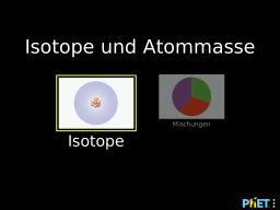 Cover: Isotope und Atommasse