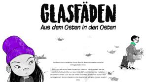 Cover: Glasfäden: Aus dem Osten in den Osten - ein interaktiver Comic