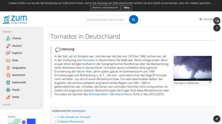 Cover: Tornados in Deutschland