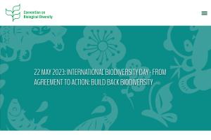 Cover: 22 MAY 2023: INTERNATIONAL BIODIVERSITY DAY