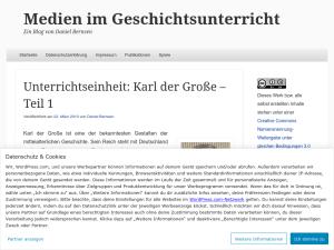 Cover: Unterrichtseinheit: Karl der Große – Medien im Geschichtsunterricht