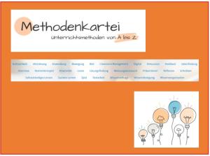 Cover: Methodenkartei – Unterrichtsmethoden von A bis Z (digital, kreativ, präsent, methodisch, praktisch,gut)