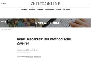 Cover: René Descartes: Der methodische Zweifel