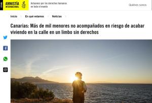 Cover: Canarias | Menores en riesgo de vivir en la calle