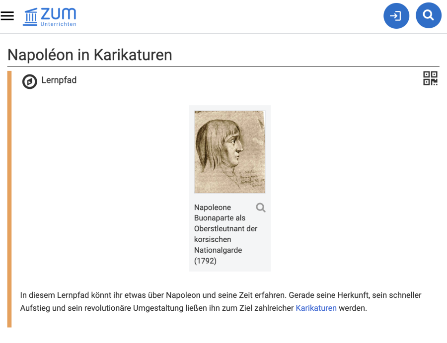 Cover: Napoléon in Karikaturen - ZUM-Unterrichten