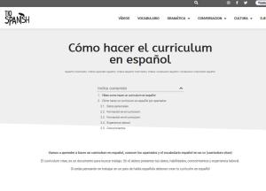 Cover: ¿Cómo hacer el curriculum en español?