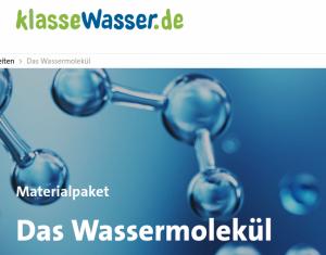 Cover: Das Wassermolekül
