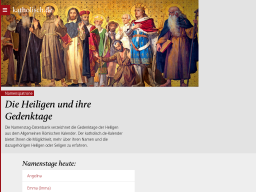 Cover: Die Heiligen und ihre Gedenktage - katholisch.de