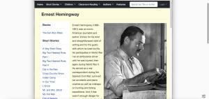 Cover: Ernest Hemingway