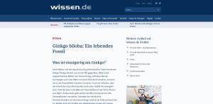 Cover: Ginkgo biloba: Ein lebendes Fossil | wissen.de