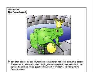 Cover: Der Froschkönig. Märchentext