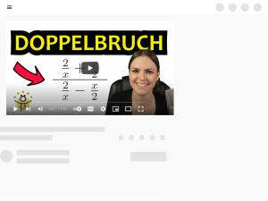 Cover: DOPPELBRUCH auflösen mit Variablen – Doppelbruch Term vereinfachen - YouTube