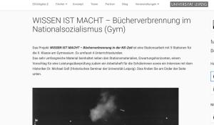 Cover: WISSEN IST MACHT – Bücherverbrennung im Nationalsozialismus (Gym) - EDUdigitaLE