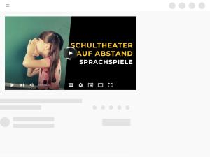 Cover: Schultheater auf Abstand - Sprachspiele