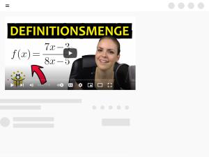 Cover: BRUCHTERME DEFINITIONSMENGE bestimmen – gebrochen rationale Funktion - YouTube