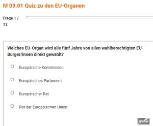 Cover: Quiz zu den EU-Organen | bpb