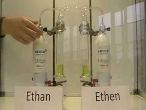 Cover: Bromwasserprobe: Vergleich Ethan - Ethen