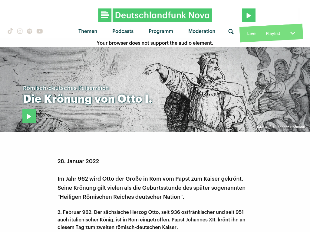 Cover: Die Krönung von Otto I.