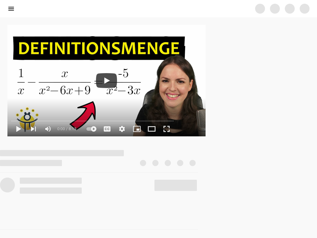 Cover: DEFINITIONSMENGE bestimmen Bruchgleichungen – Definitionsbereich bestimmen - YouTube