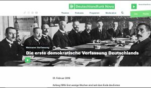 Cover: Weimarer Verfassung - Erste demokratische Verfassung Deutschlands