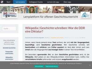 Cover: Wikipedia | Geschichte schreiben: War die DDR eine Diktatur?

