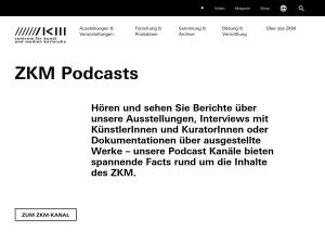 Cover: Podcasts zur Video- und Medienkunst | ZKM Karlsruhe