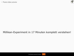 Cover: Millikan-Experiment in 17 Minuten komplett verstehen!