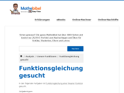 Cover: Lineare Funktionen | Funktionsgleichung gesucht - Mathebibel.de