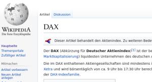 Cover: DAX - Deutscher Aktienindex