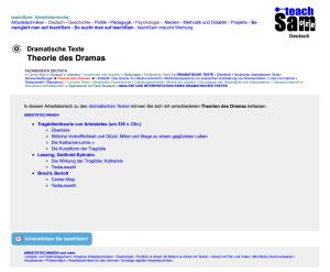 Cover: Dramatische Texte - Theorie des Dramas