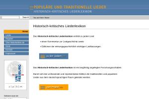 Cover: Historisch-kritisches Liederlexikon