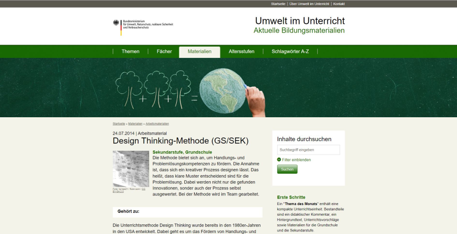Cover: Design Thinking-Methode (GS/SEK)