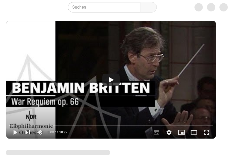 Cover: Britten: War Requiem mit John Eliot Gardiner | SHMF 1992 | NDR Elbphilharmonie Orchester (Video)