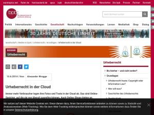 Cover: Urheberrecht in der Cloud
