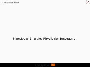 Cover: Kinetische Energie: Physik der Bewegung!