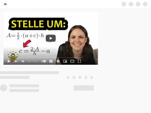 Cover: TRAPEZ FORMEL umstellen nach h einfach erklärt – Flächeninhalt - YouTube