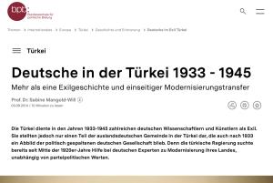 Cover: Deutsche in der Türkei 1933 - 1945 | bpb