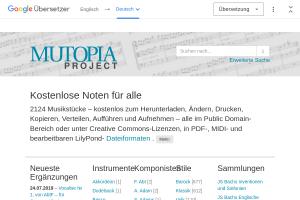 Cover: The Mutopia Project: Online Bibliothek mit kostenlosen Noten