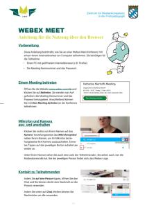 Cover: Webex Meet (Anleitung für Internetbrowser)