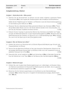 Cover: Schriftliche Abituraufgaben Niedersachsen 2016 Chemie Kurs auf erhöhtem Anforderungsniveau (eA) Aufgabe 2